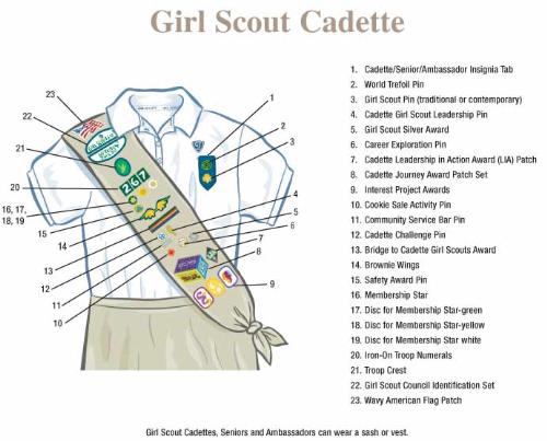 scout junior sash diagram cadette program scout troop 1482 san scout junior sash diagram cadette program scout troop 1482 san