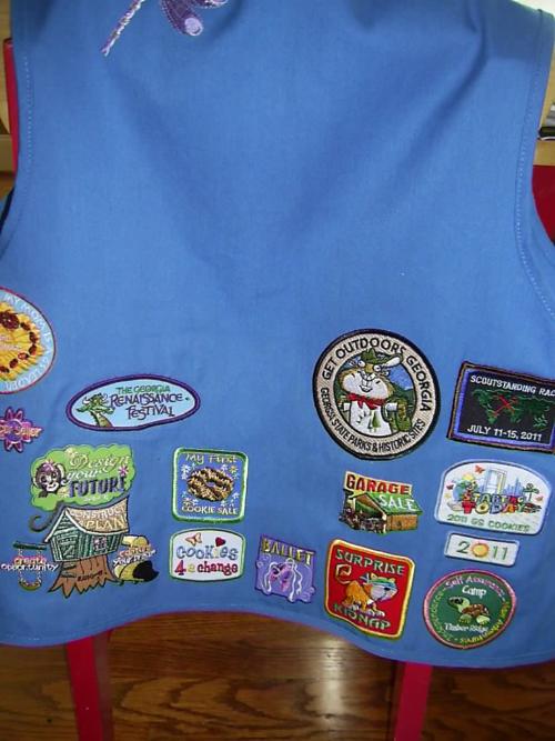 Daisy Troop Patch Placement